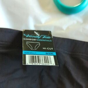 Vanity Fair Hi-Cut Panties - Black New Sale.
